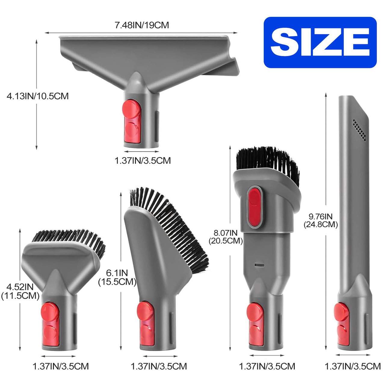 6Pcs Dyson Vacuum Cleaner Accessories