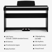 Thumbnail for Weighted Hammer Action Keyboard Piano with 3 Pedals