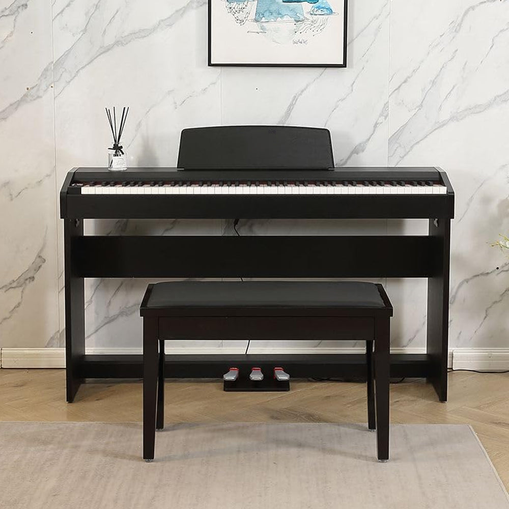 Weighted Hammer Action Keyboard Piano with 3 Pedals