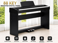 Thumbnail for Weighted Hammer Action Keyboard Piano with 3 Pedals