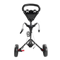 Thumbnail for Golf Club Buggy Trolley Cart Compact Foldable 3 Wheel