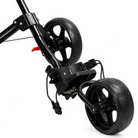 Thumbnail for Golf Club Buggy Trolley Cart Compact Foldable 3 Wheel