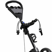 Thumbnail for Golf Club Buggy Trolley Cart Compact Foldable 3 Wheel