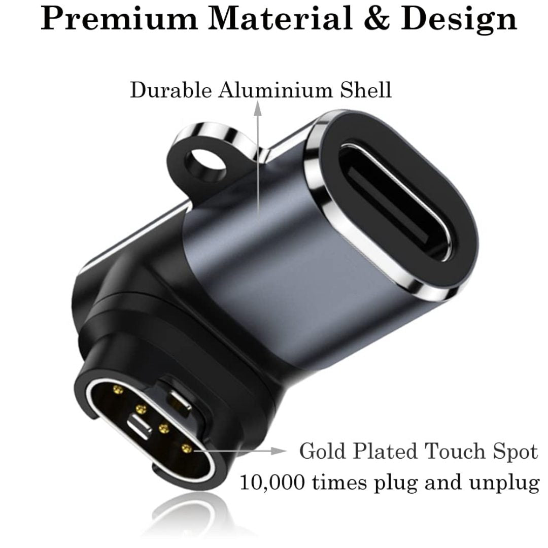 Lightning to Garmin Watch Charging Adapter Charger