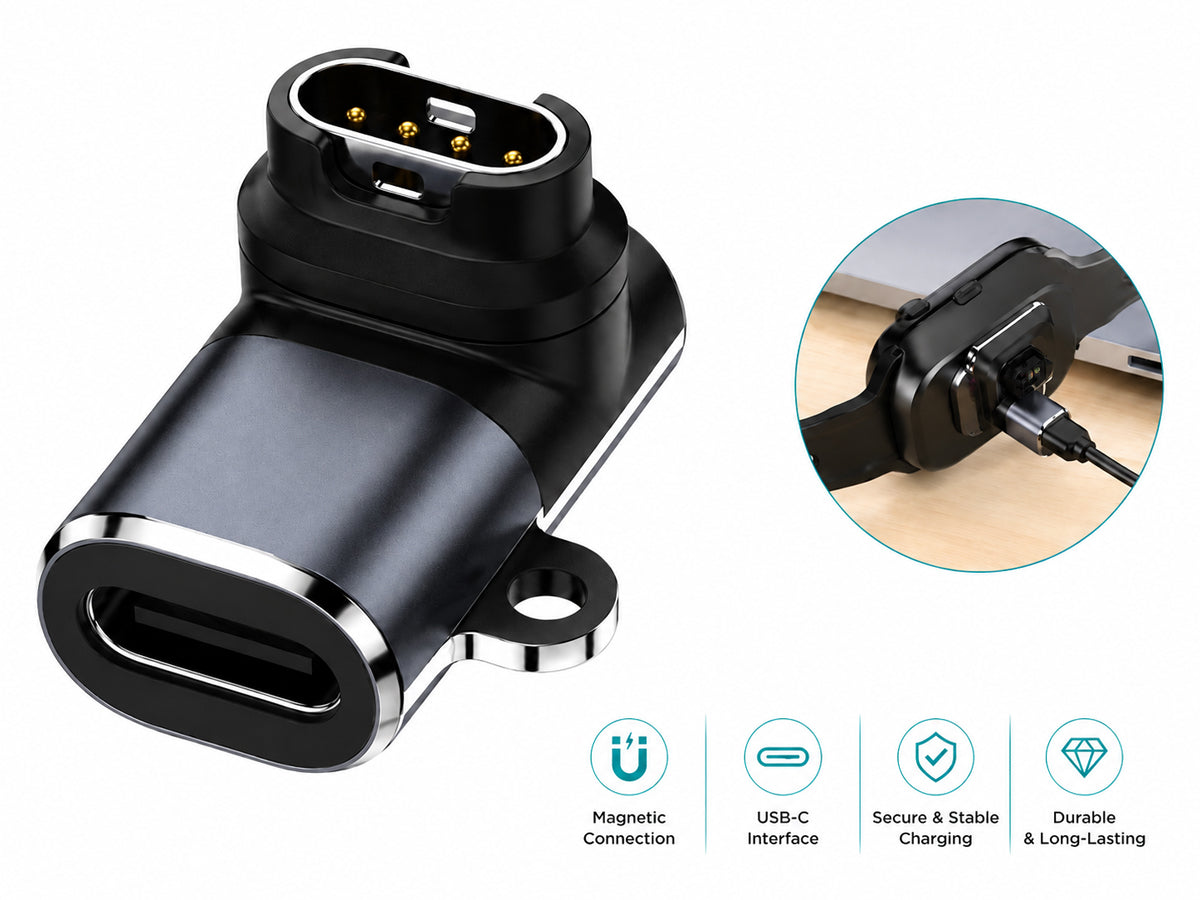 Lightning to Garmin Watch Charging Adapter Charger