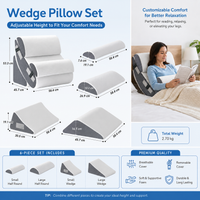 Thumbnail for 6PCS Orthopedic Bed Wedge Pillow Set