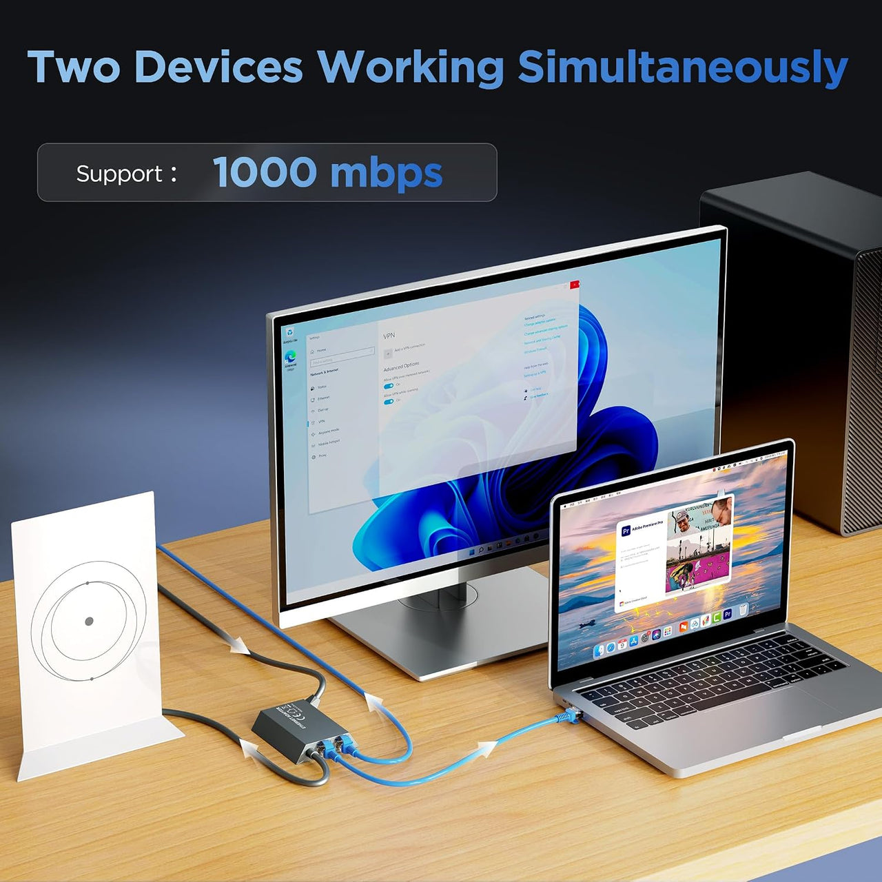 Starlink Gen 2 Ethernet Wired Network Adapter for Starlink