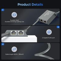 Thumbnail for Starlink Gen 2 Ethernet Wired Network Adapter for Starlink