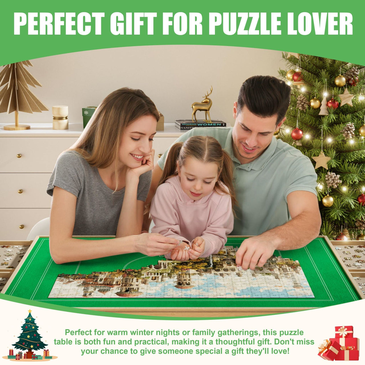 Jigsaw Puzzle Table Height Adjustable