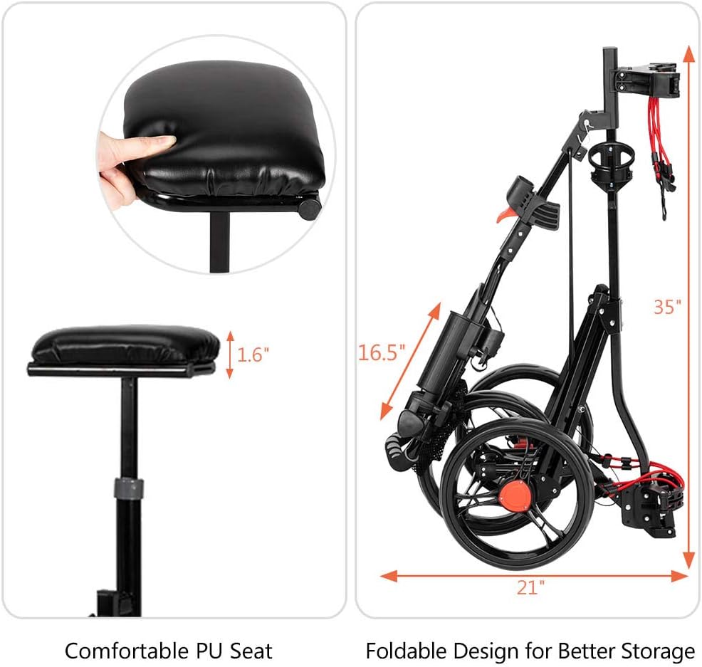 Golf Club Cart Trolley Golf Trundler