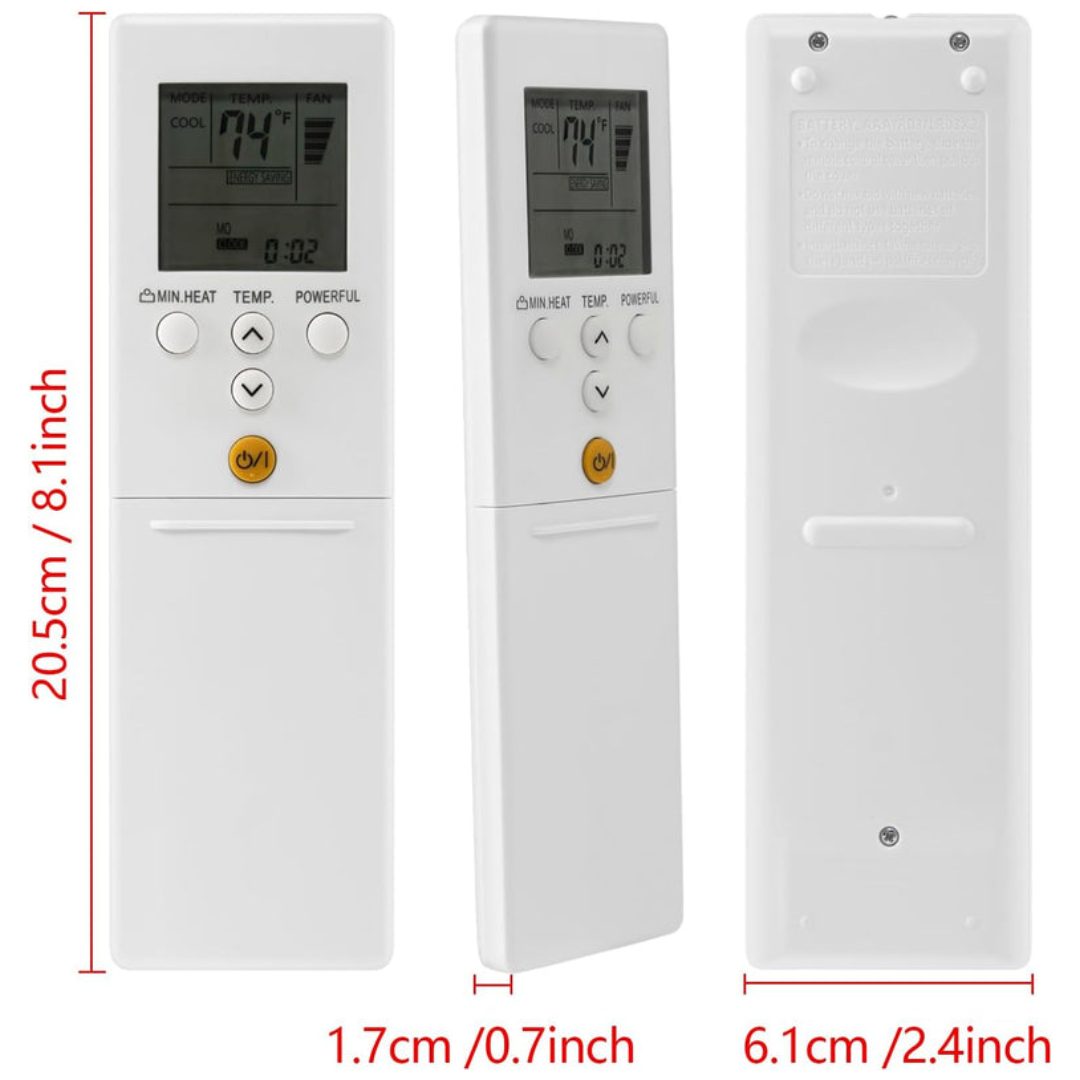 Fujitsu Air Conditioner Heat Pump Replacement Remote Control