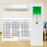 Thumbnail for Fujitsu Air Conditioner Heat Pump Replacement Remote Control