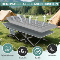 Thumbnail for Foldable Camping Bed with Mattress