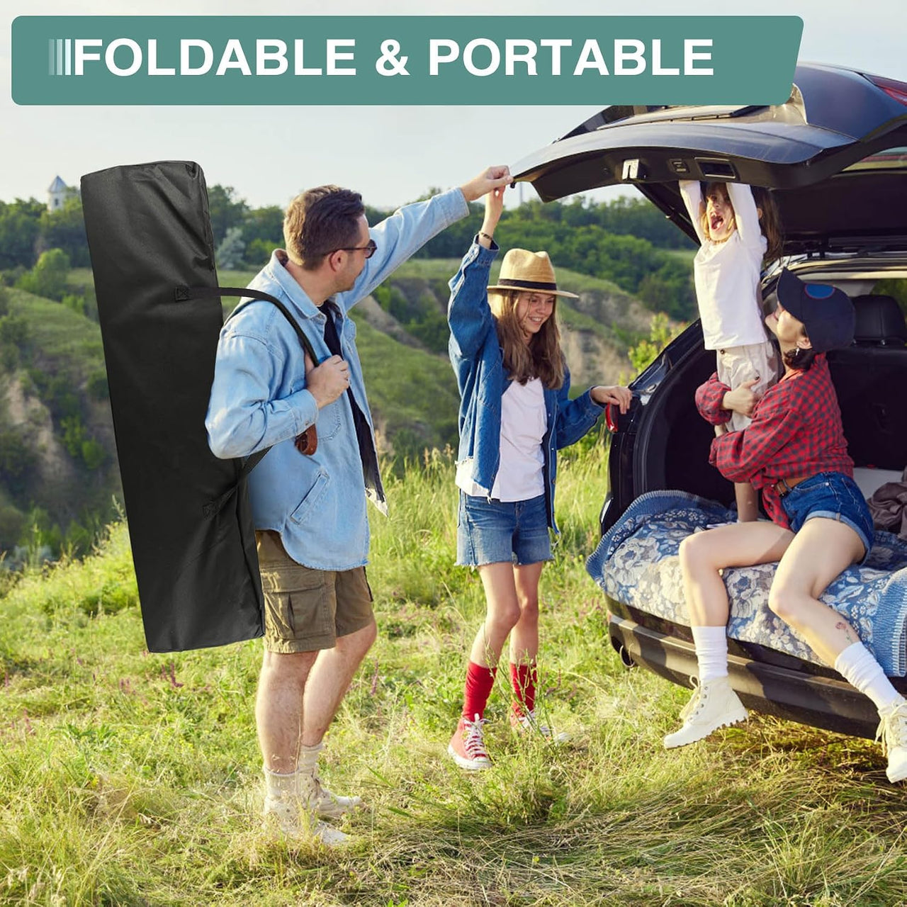 Foldable Camping Bed with Mattress