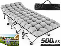 Thumbnail for Foldable Camping Bed with Mattress