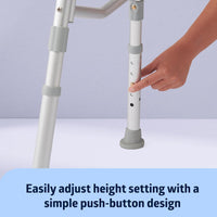 Thumbnail for Adjustable Shower Chair Bath Tub Transfer Bench for Elderly Disabled