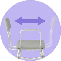 Thumbnail for Adjustable Shower Chair Bath Tub Transfer Bench for Elderly Disabled