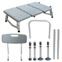 Thumbnail for Adjustable Shower Chair Bath Tub Transfer Bench for Elderly Disabled
