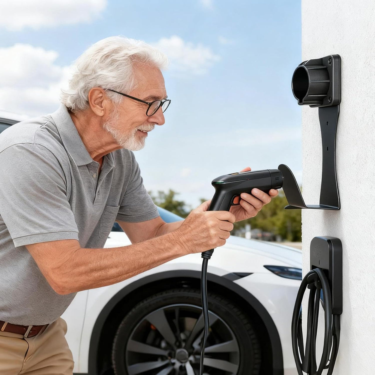 EV Charger Holder Wall Mount Type 1