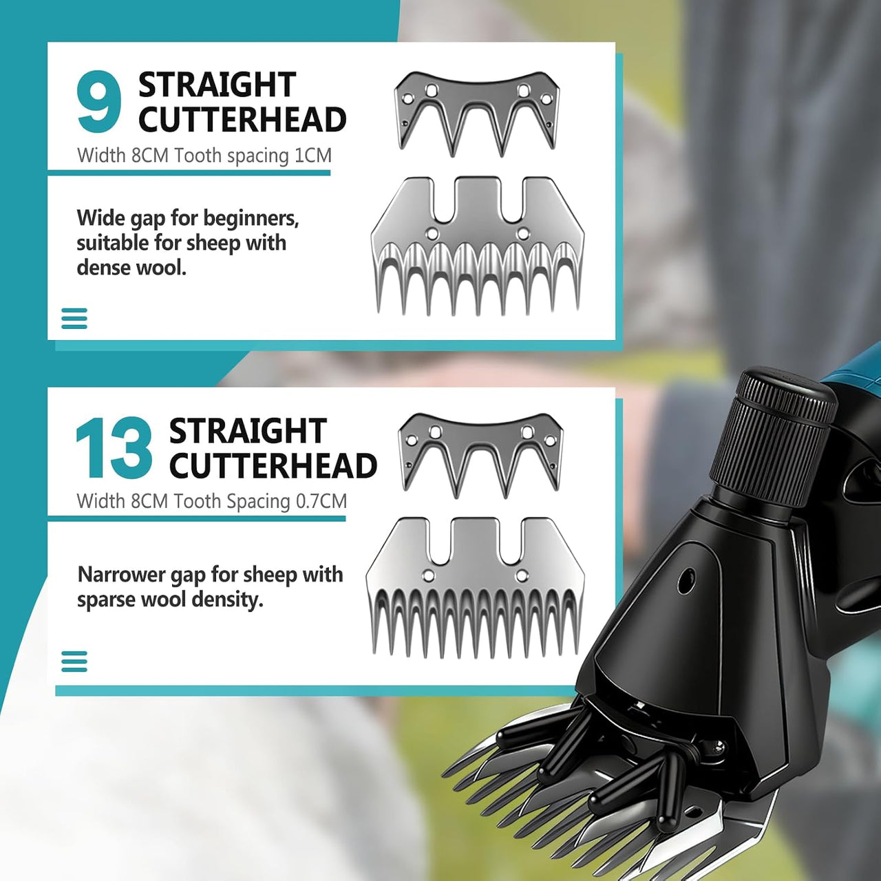 Cordless Electric Sheep Clipper Shearing Tool