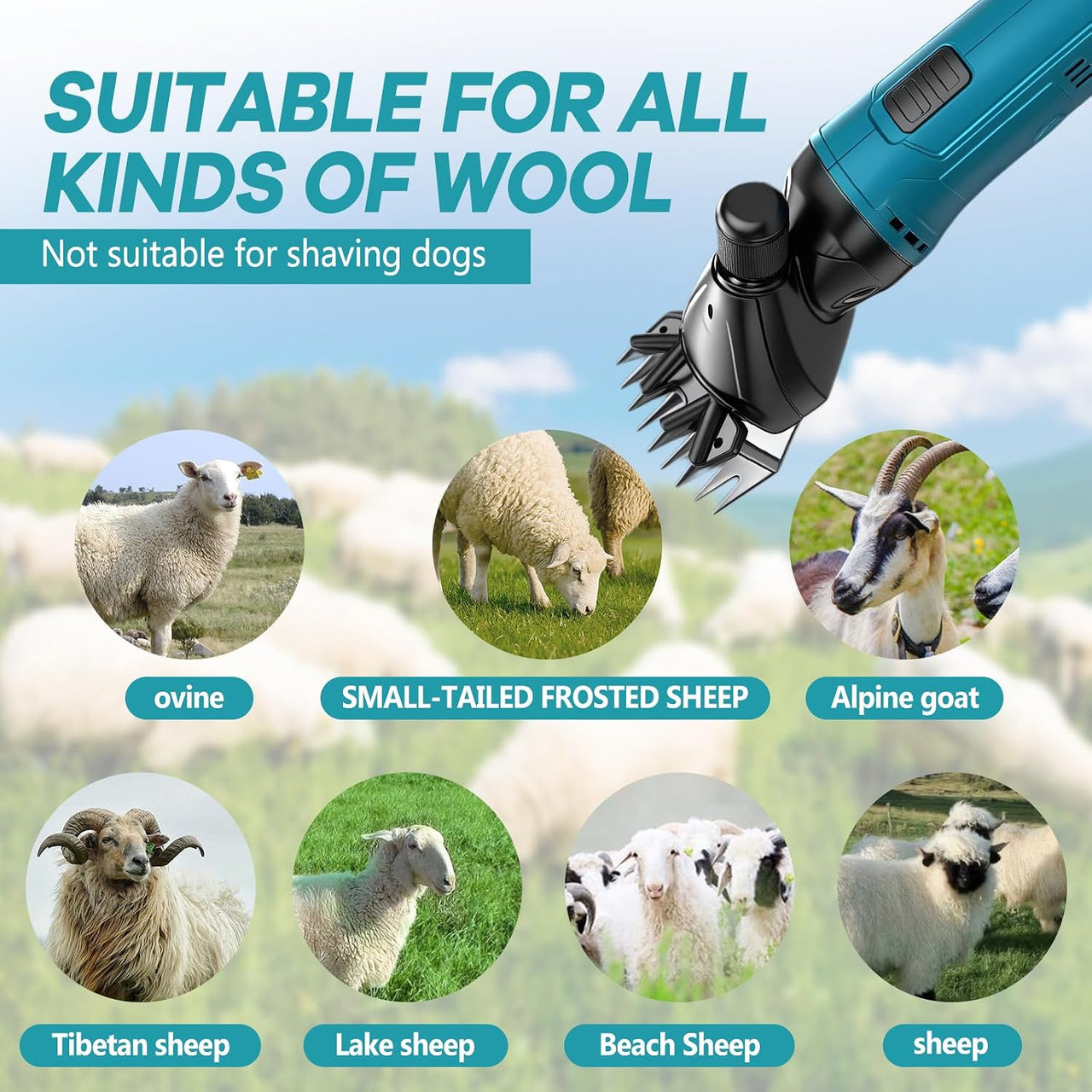Cordless Electric Sheep Clipper Shearing Tool