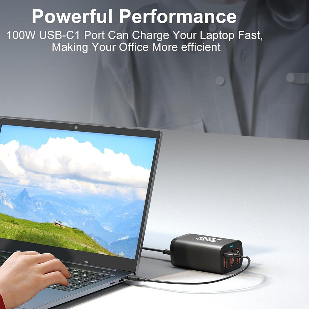 200W GaN USB-C Wall Charger