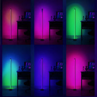 Thumbnail for Corner LED RGB Floor Lamp With Music Sync App & Remote Control