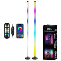 Thumbnail for Corner LED RGB Floor Lamp With Music Sync App & Remote Control