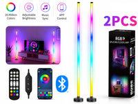 Thumbnail for Corner LED RGB Floor Lamp With Music Sync App & Remote Control