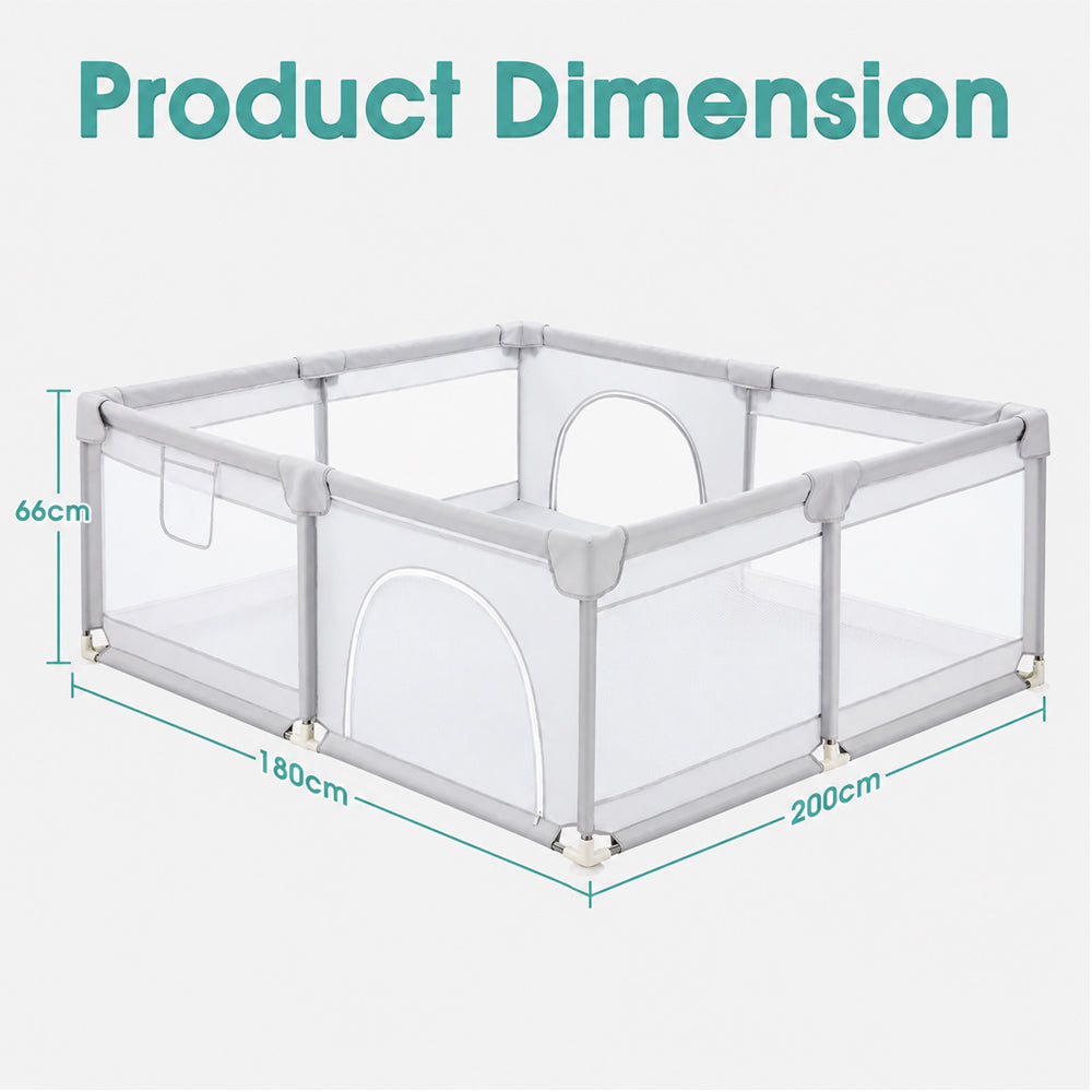 Playpen Play Fence Play Gym Mat 180 x 200cm