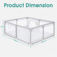 Thumbnail for Playpen Play Fence Play Gym Mat 180 x 200cm