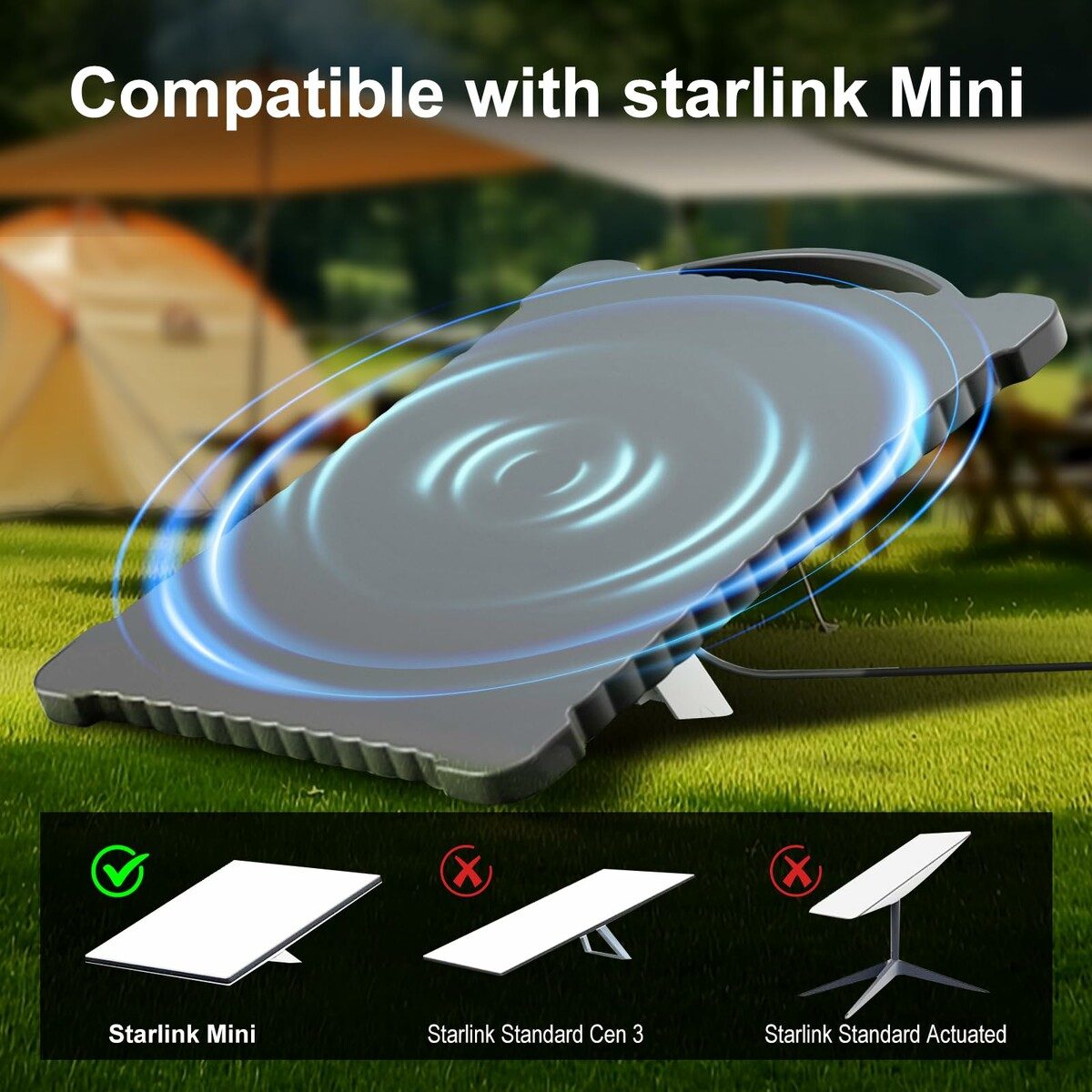Starlink Mini Protective Cover Silicone Shockproof Case with Portable Handle