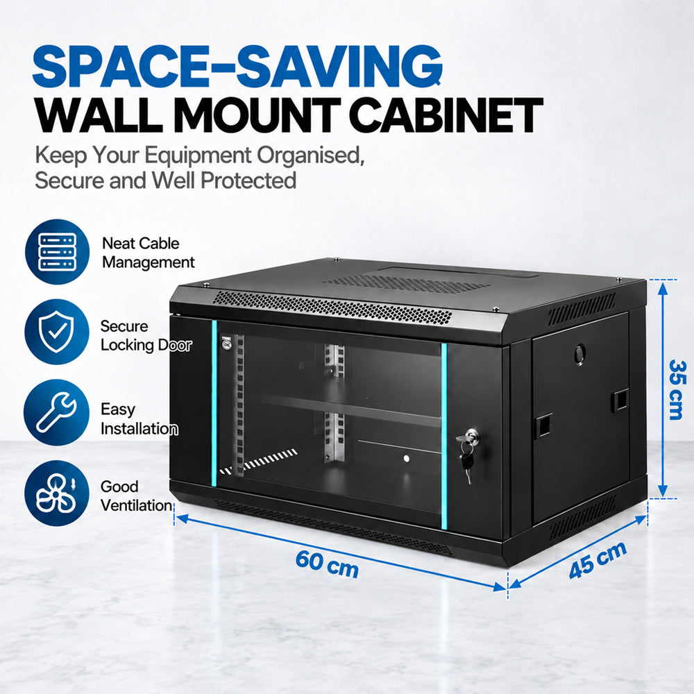 6U Cabinet Server Network Data Rack Wall Mount