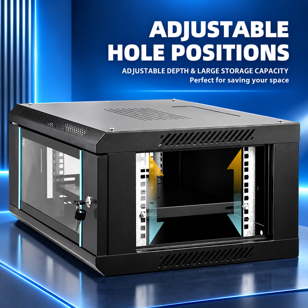 6U Cabinet Server Network Data Rack Wall Mount