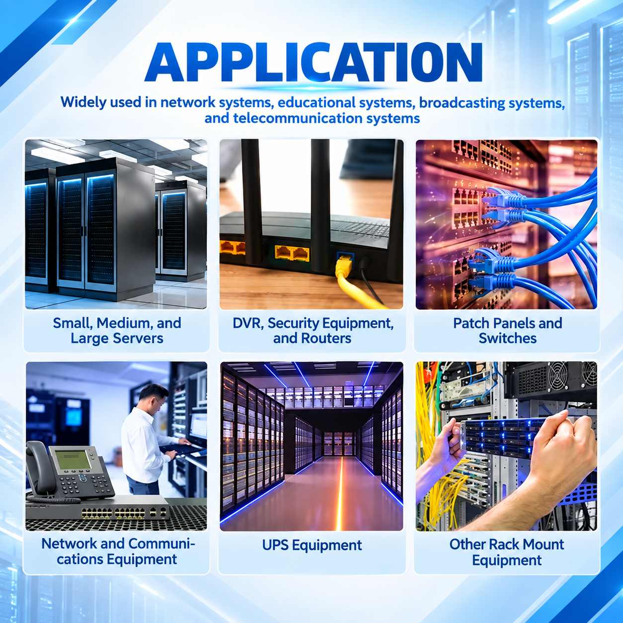 6U Cabinet Server Network Data Rack Wall Mount