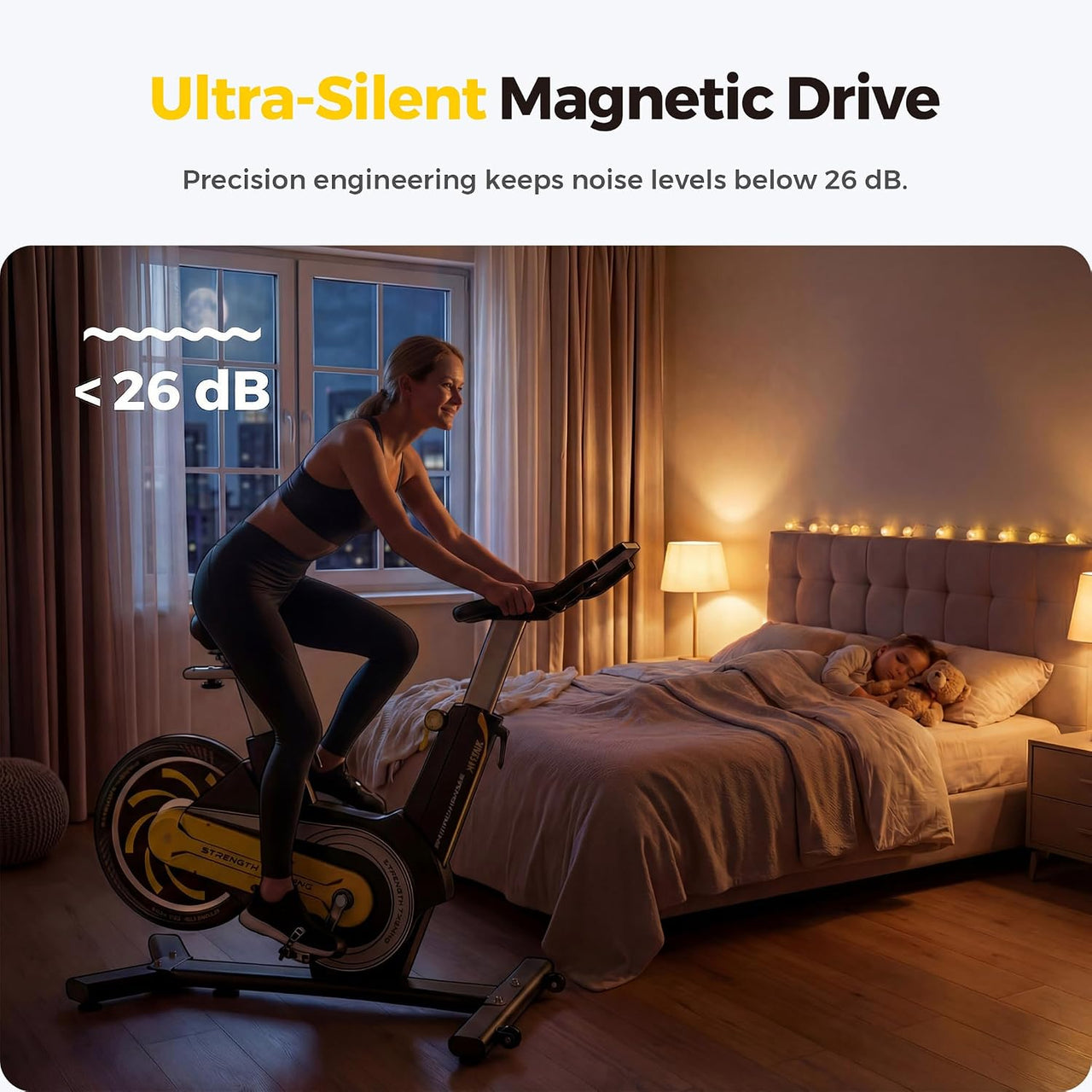 Adjustable Exercise Bike Spin Bike Heavy Duty
