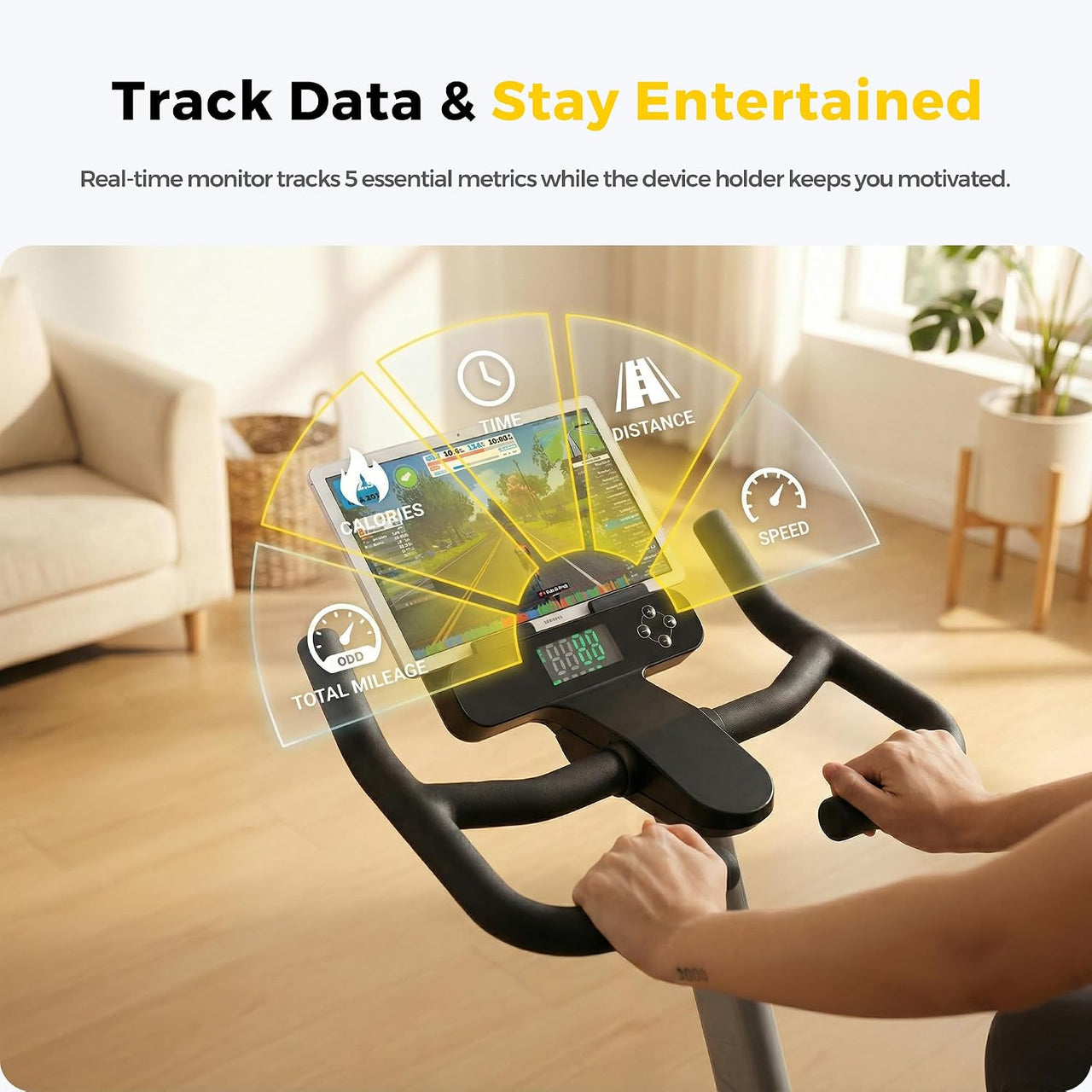 Adjustable Exercise Bike Spin Bike Heavy Duty