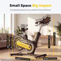 Thumbnail for Adjustable Exercise Bike Spin Bike Heavy Duty