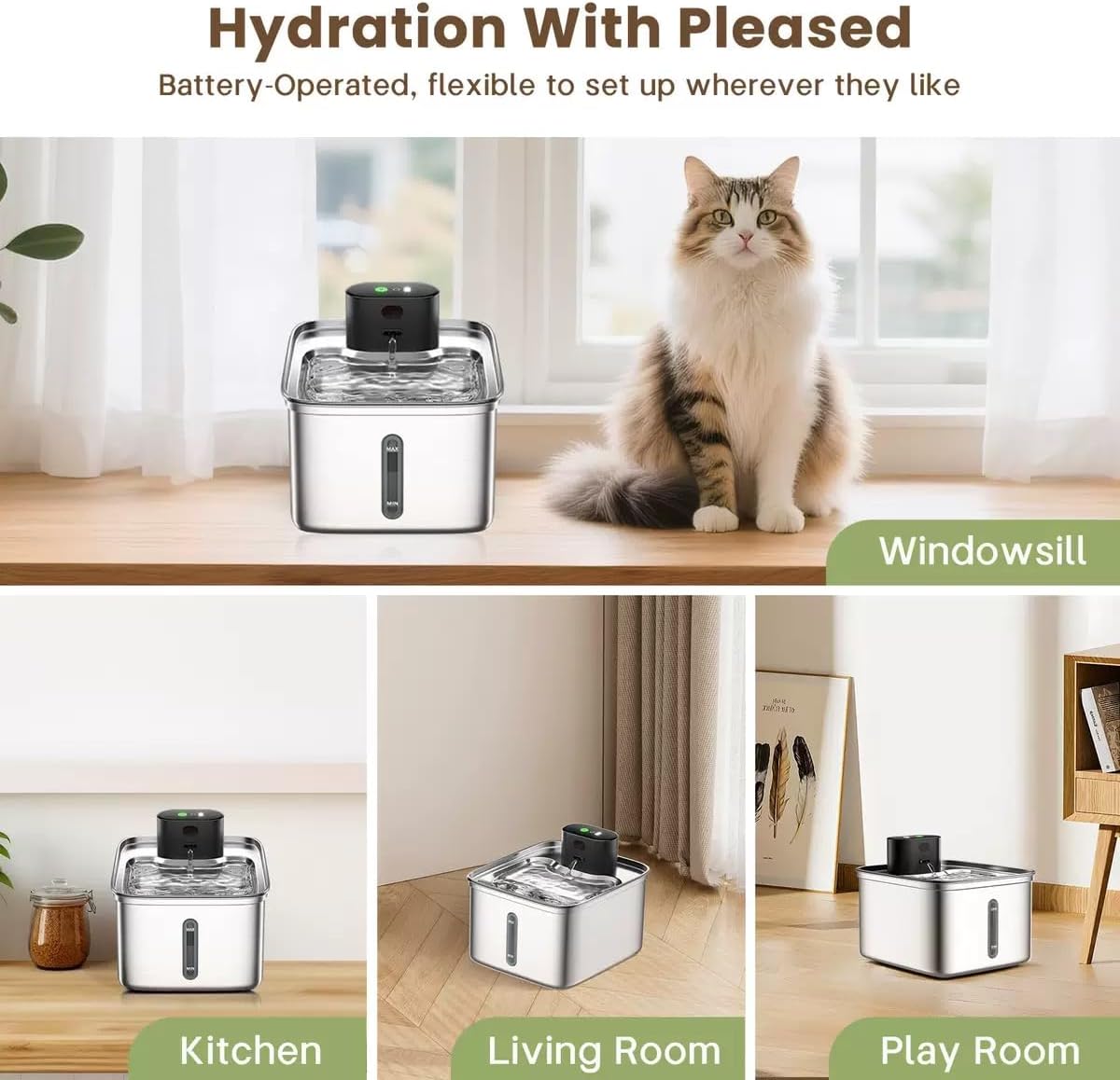 Automatic Cat Water Fountain