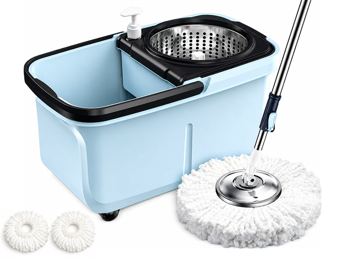 360 Spin Mop + Bucket Set  Rotate Spinning Microfiber Mop