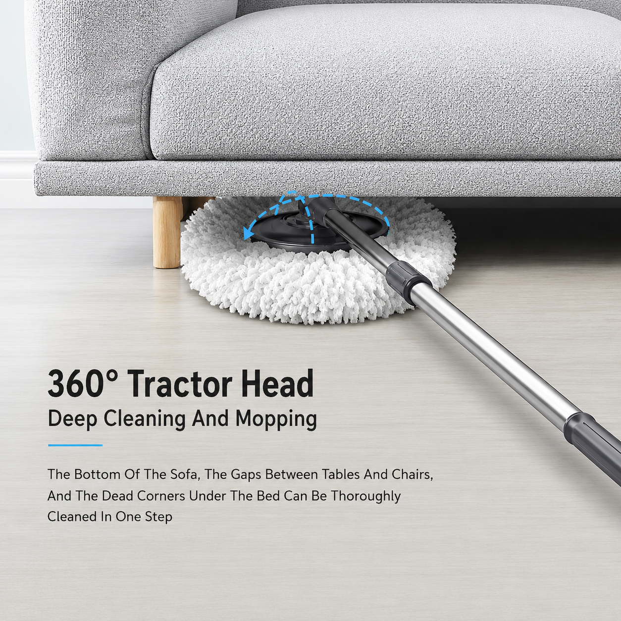 360 Spin Mop + Bucket Set  Rotate Spinning Microfiber Mop