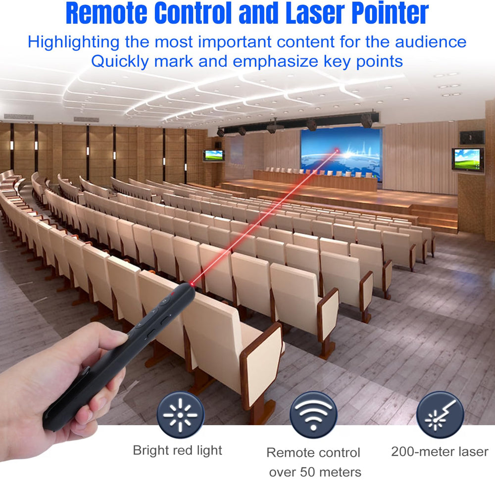 USB Wireless Presenter Laser Pointer Rechargeable