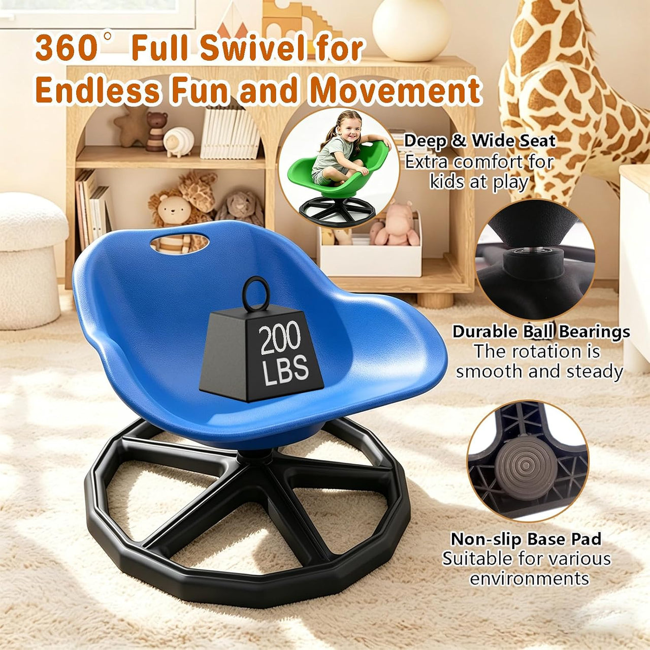 Kids Sensory Spinning Chair