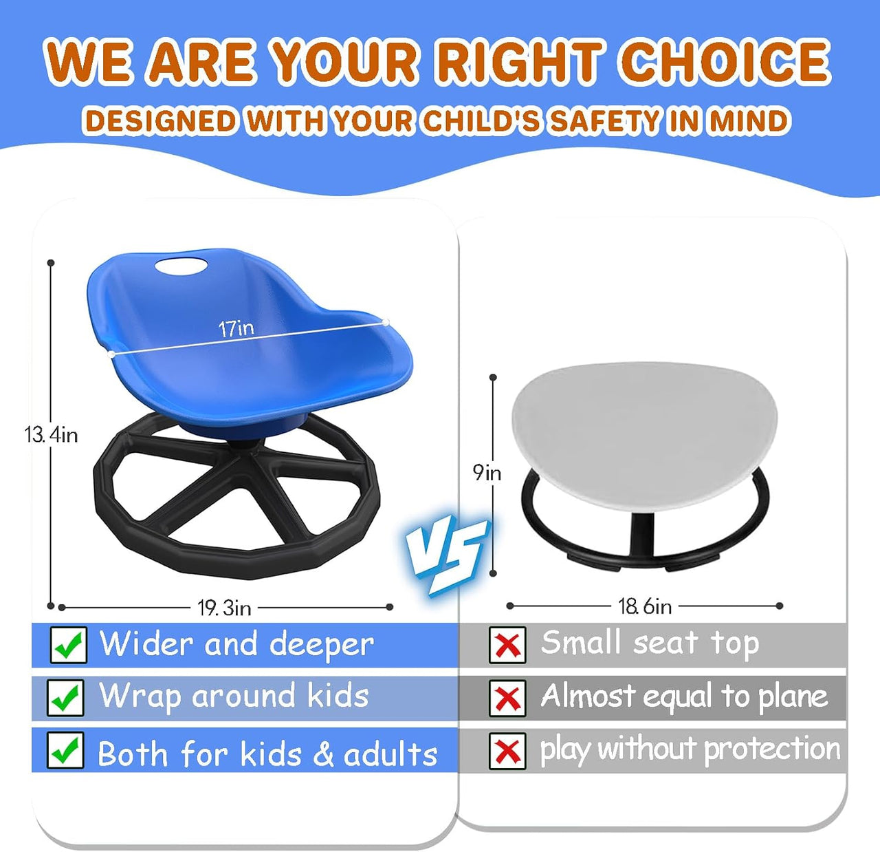 Kids Sensory Spinning Chair