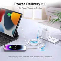 Thumbnail for 55W DUAL USB C PD Fast Charging Wall  Adapter