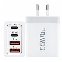 Thumbnail for 55W DUAL USB C PD Fast Charging Wall  Adapter