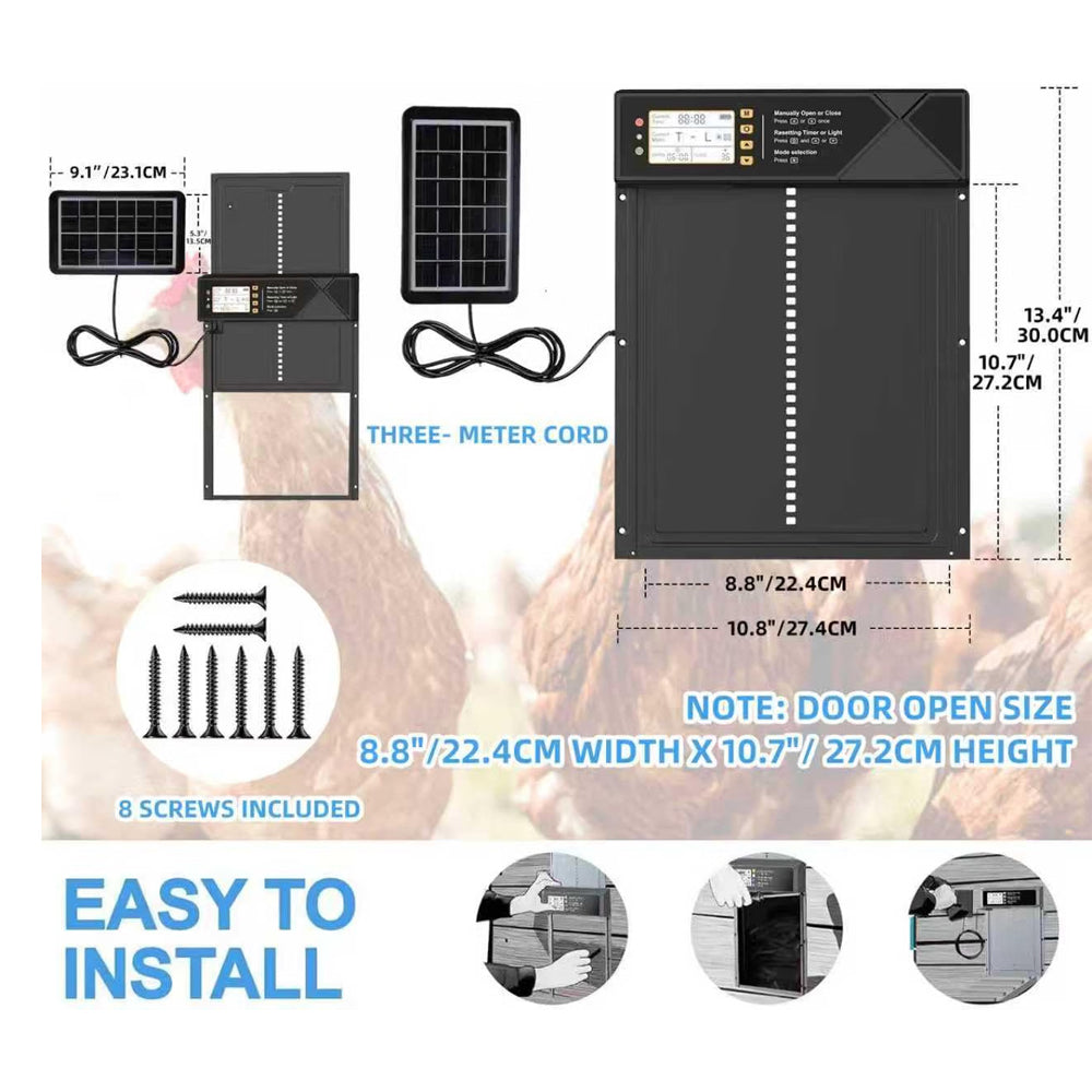 Automatic Chicken Coop Door Solar Powered