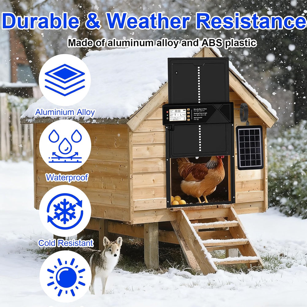 Automatic Chicken Coop Door Solar Powered