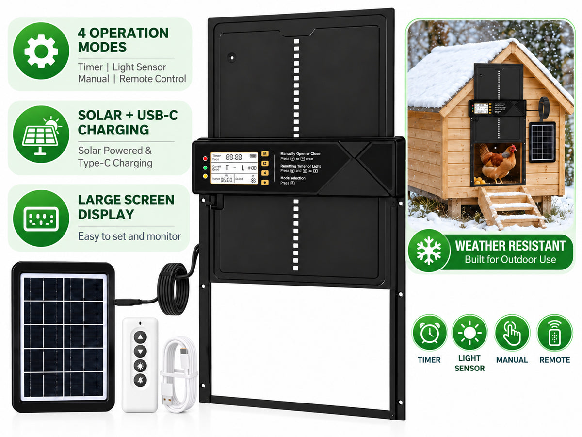 Automatic Chicken Coop Door Solar Powered