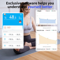 Thumbnail for Digital Bathroom Scale Body Weight Scale White